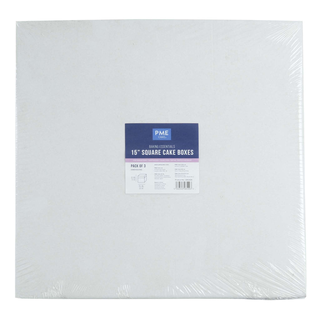 Bakbenodigdheden Taartdoos (381 x 381 x 152mm / 15 x 15 x 6 "), set van 3