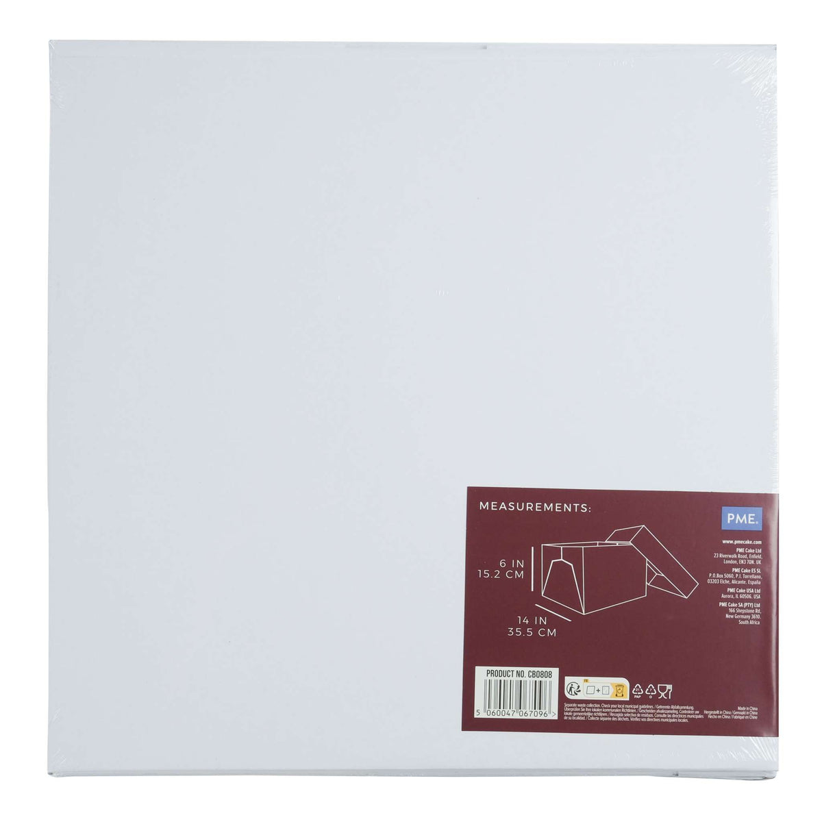 Square Premium Heavy Duty Cake Box (14" / 35.5cm)