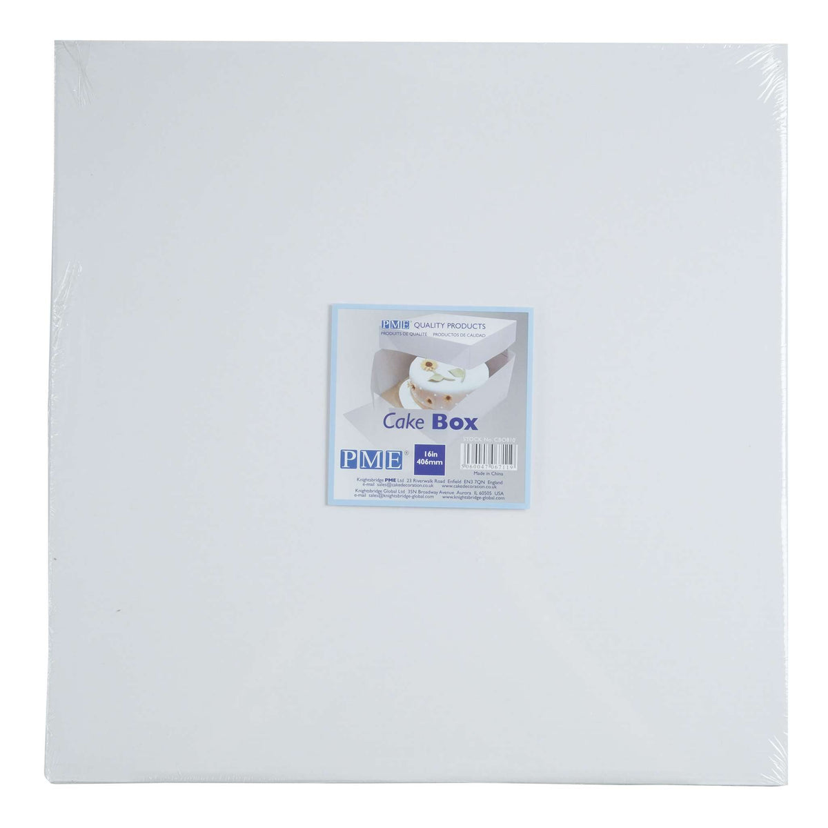 Square Premium Heavy Duty Cake Box (16" / 40.6cm)