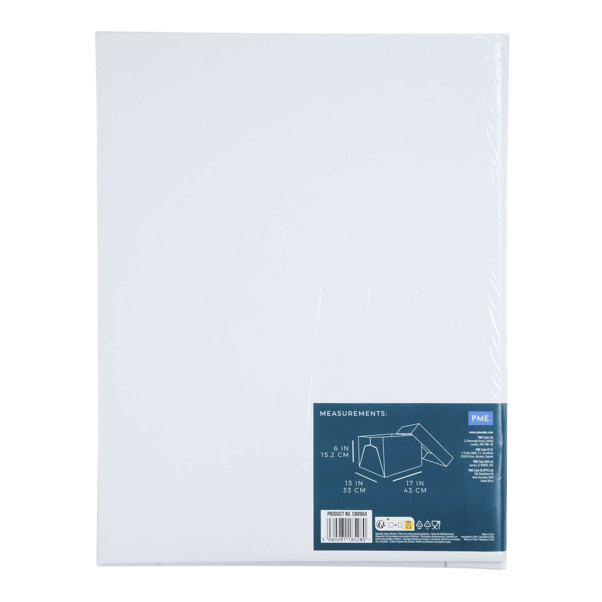 Oblong Premium Heavy Duty Cake Box (17 x 13" / 43.1 x 33cm)