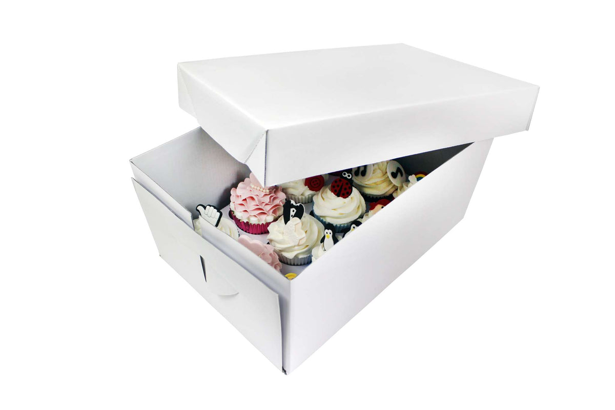12 Cavity Premium Heavy Duty Tall Cupcake Box