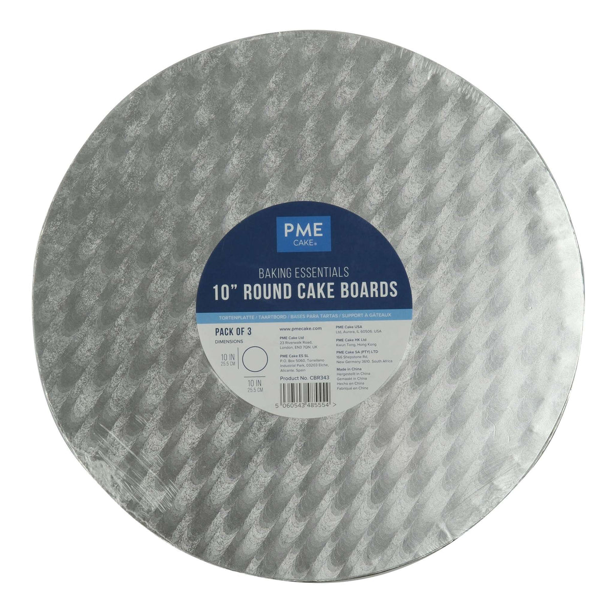 Value Round Cake Board (254mm / 10”), Set of 3