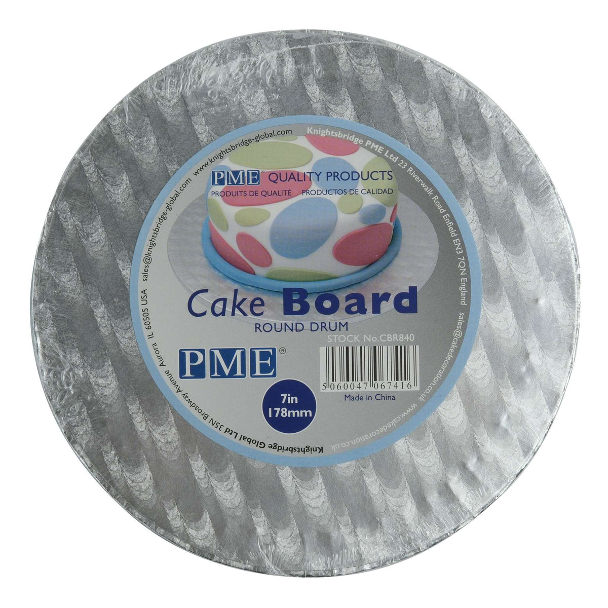Round Premium Heavy Duty Cake Board (7" / 17.8cm)