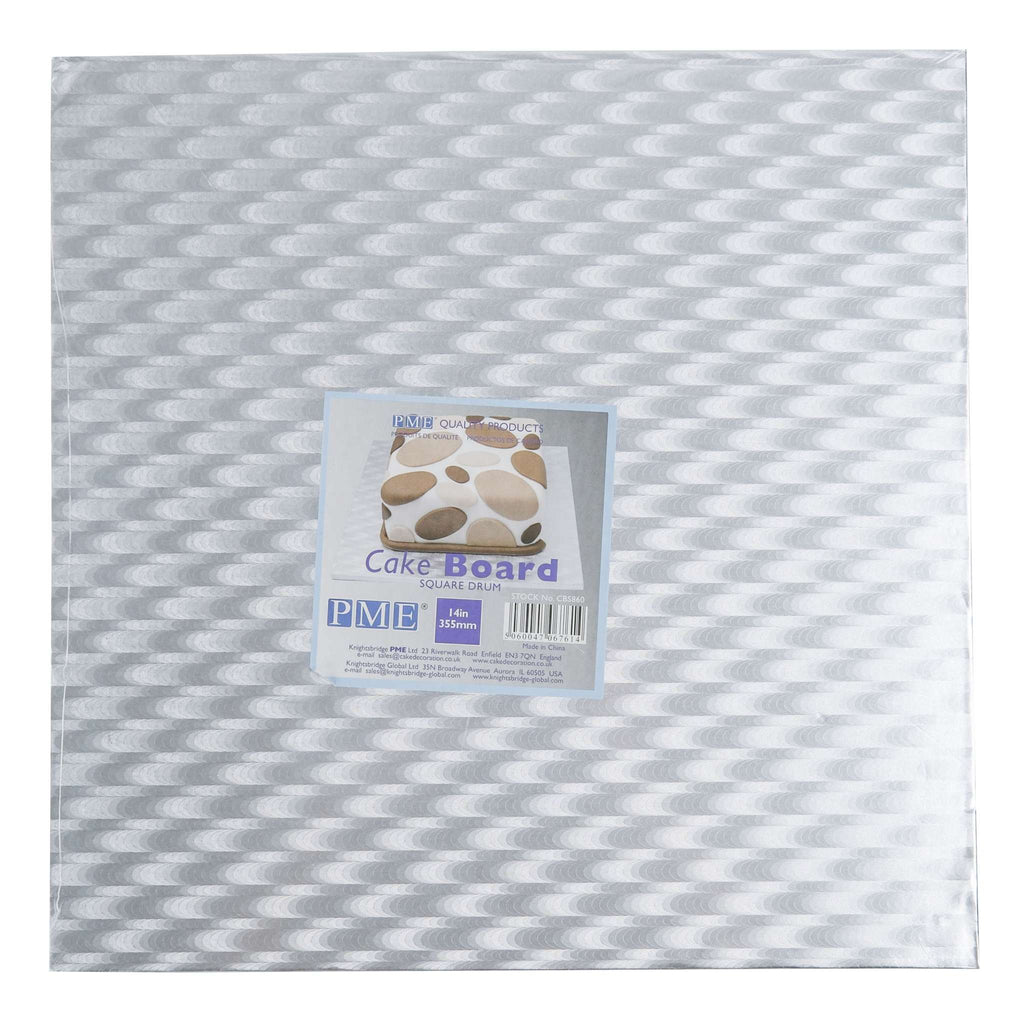 Cake Drum Cuadrado para Pastel de 35cm (14 Pulgadas), Grosor 11mm