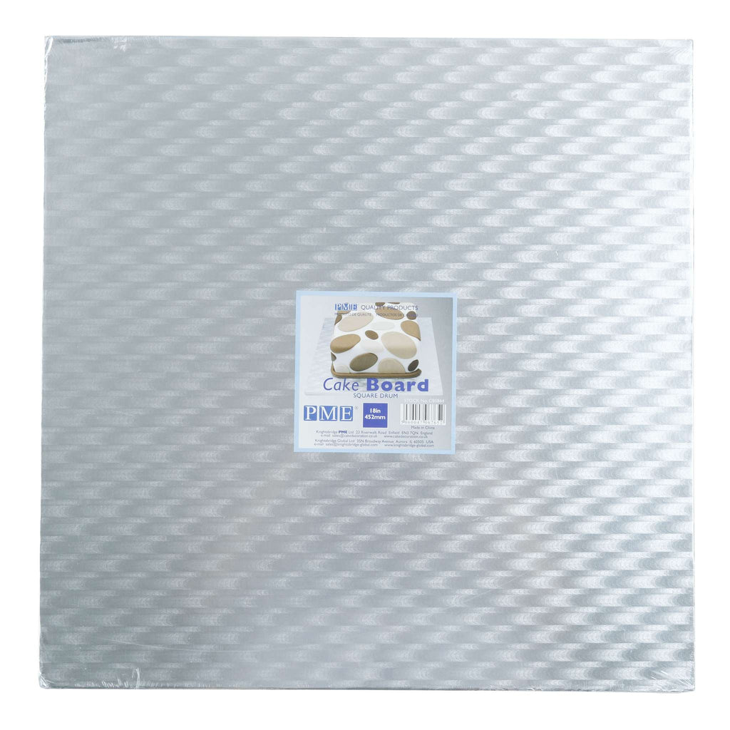 Cake Drum Cuadrado para Pastel de 45cm (18 Pulgadas), Grosor 11mm