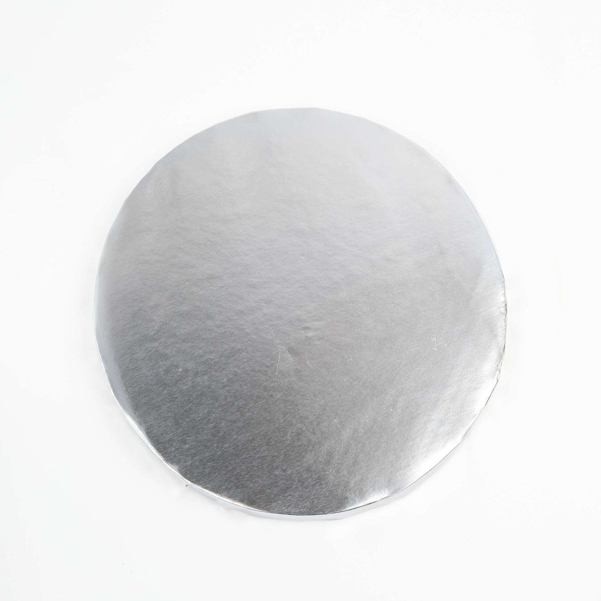 Round Wrapped Edge Silver Cake Boards - Pk/10 (20cm / 8in)