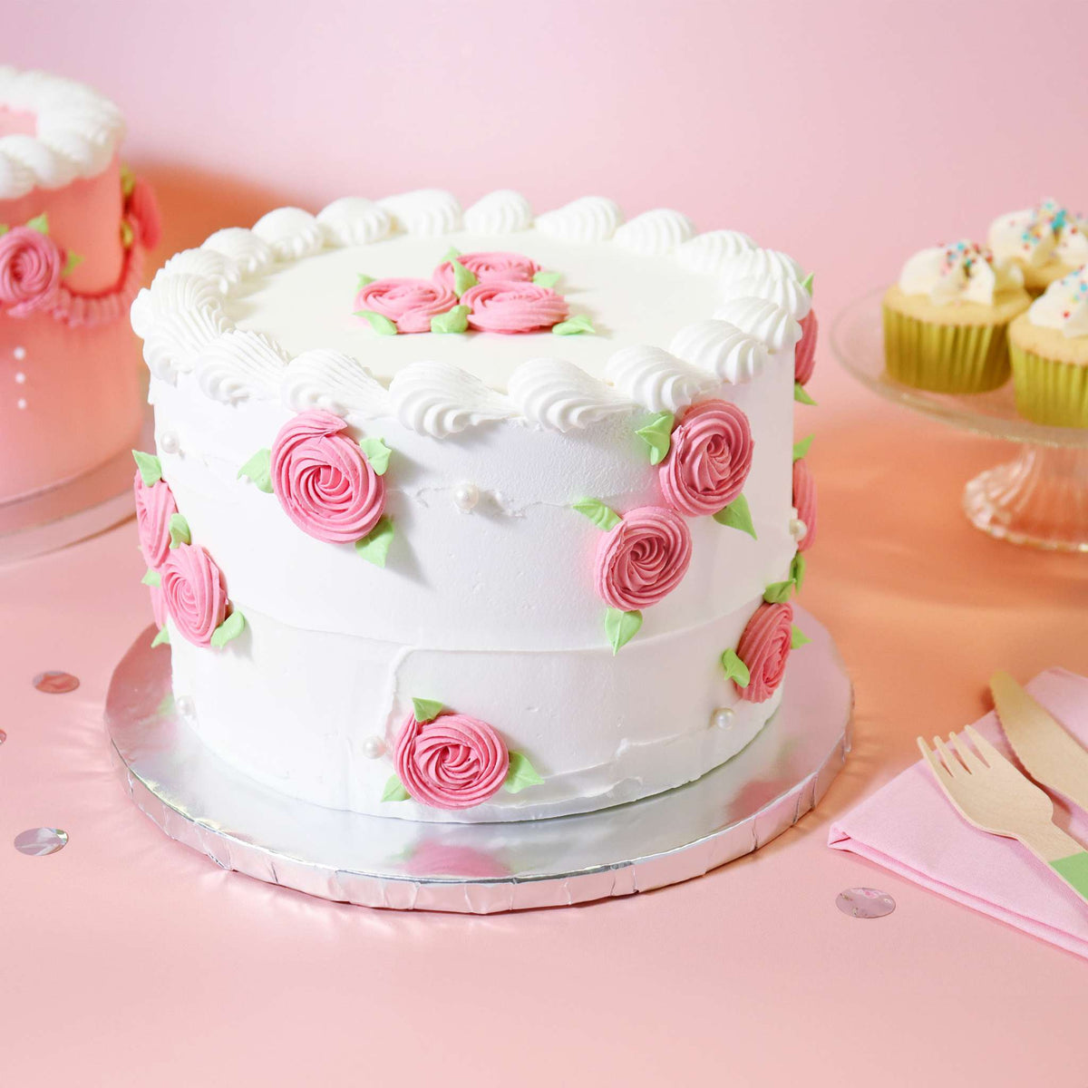 Round Wrapped Edge Silver Cake Boards - Pk/10 (35cm / 14in)