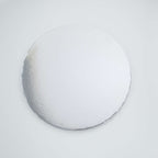 10 stuks Ronde Taartkartons met omwikkelde randen, Zilver (14" / 35cm)