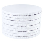 Round Wrapped Edge White Cake Boards - Pk/10 (20cm / 8in)