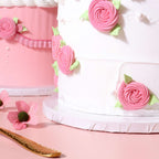 Round Wrapped Edge White Cake Boards - Pk/10 (20cm / 8in)