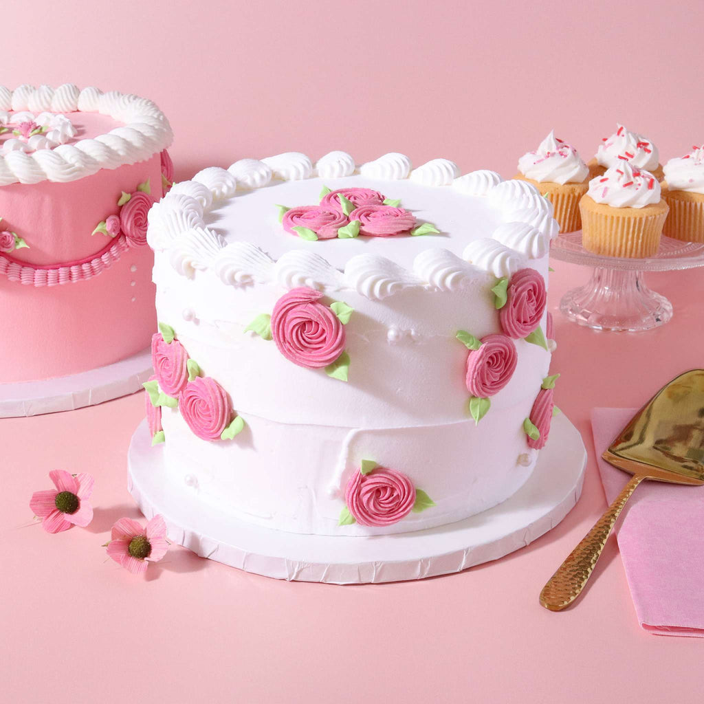 Round Wrapped Edge White Cake Boards - Pk/10 (25cm / 10in)