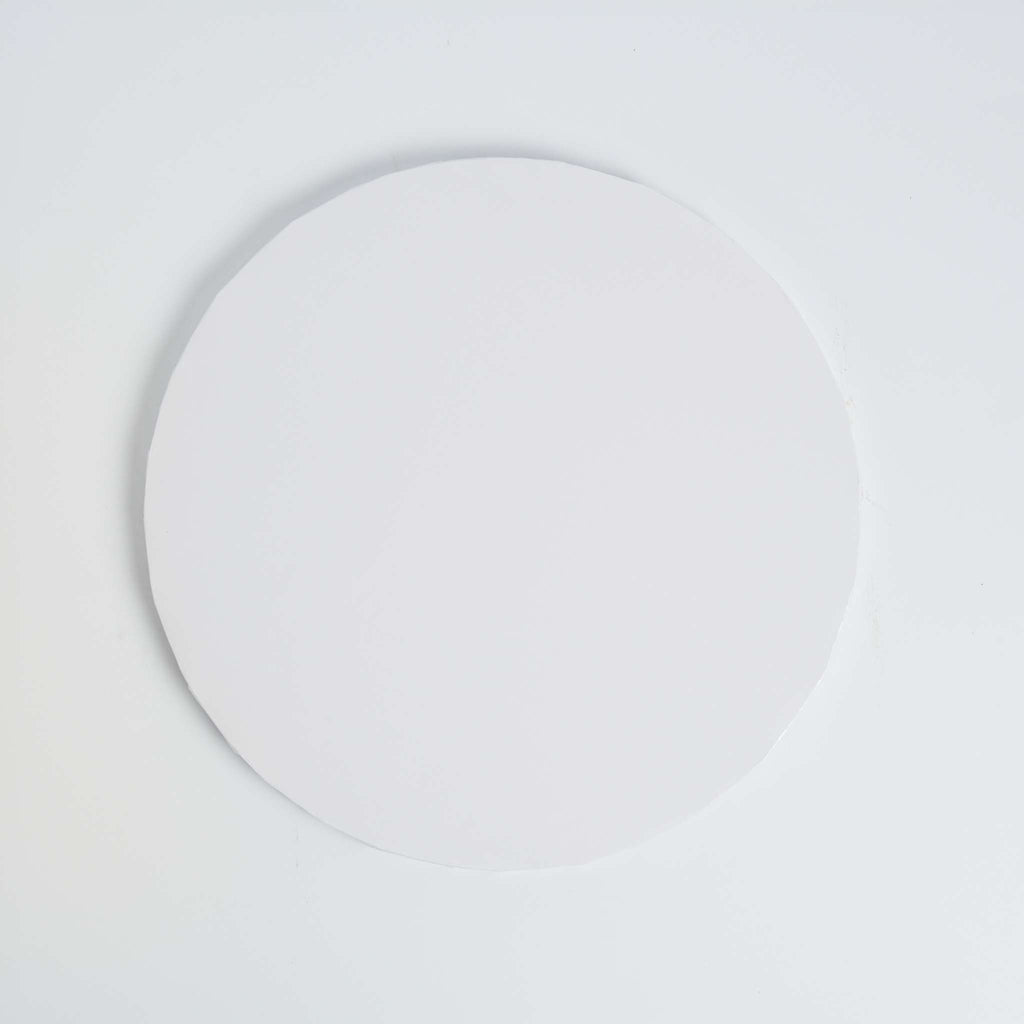 Round Wrapped Edge White Cake Boards - Pk/10 (25cm / 10in)