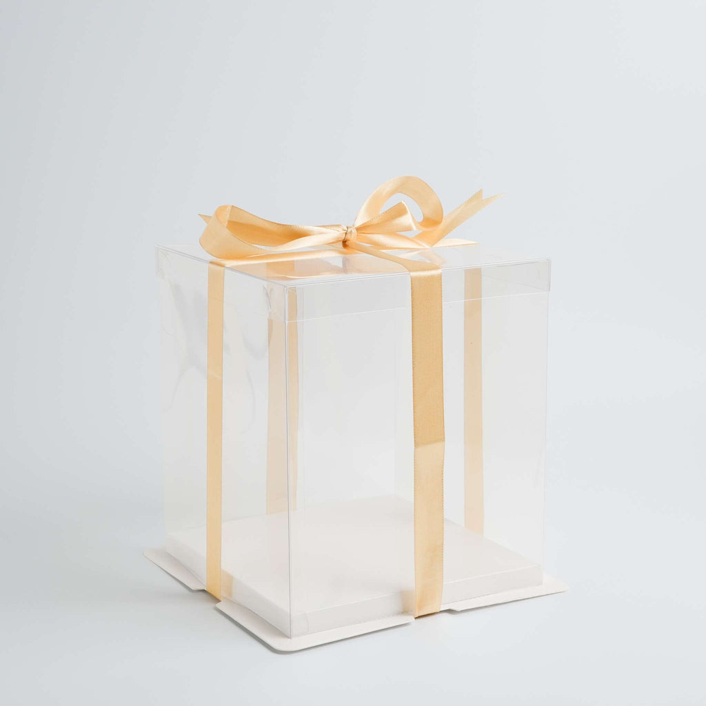 Crystal Cake Box - (150 x 150 x 180mm / 6 x 6 x 7")