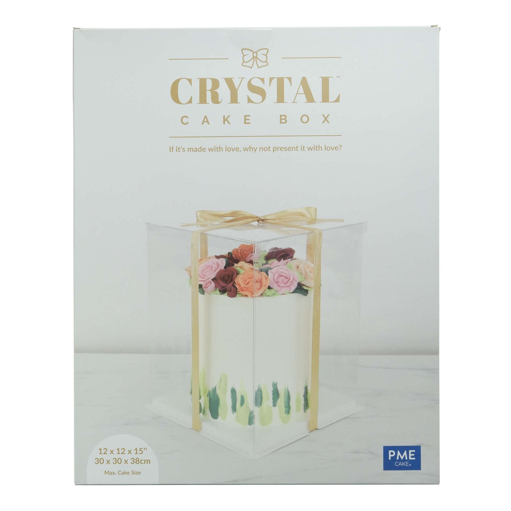 Crystal Cake Box - (300 x 300 x 380mm / 12 x 12 x 15")