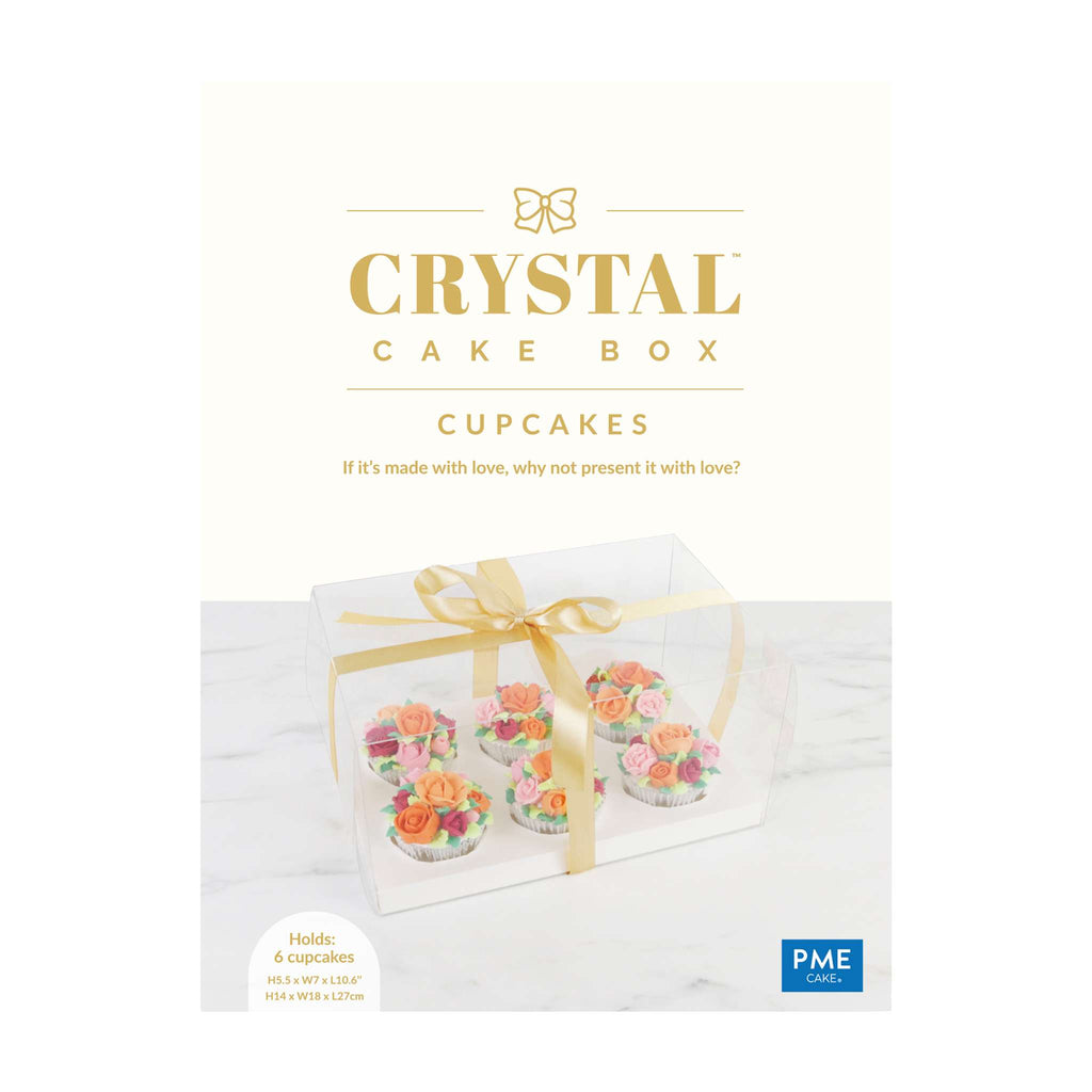 CRYSTAL Kuchenbox - 6 Cupcakes