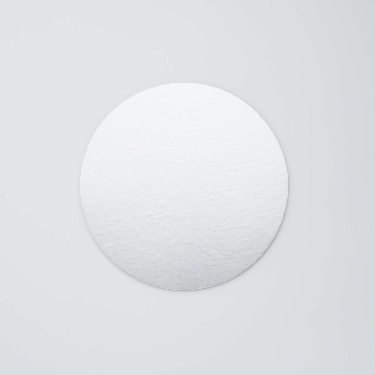 Round Silver Cake Cards Pk/5 (20cm / 8in)