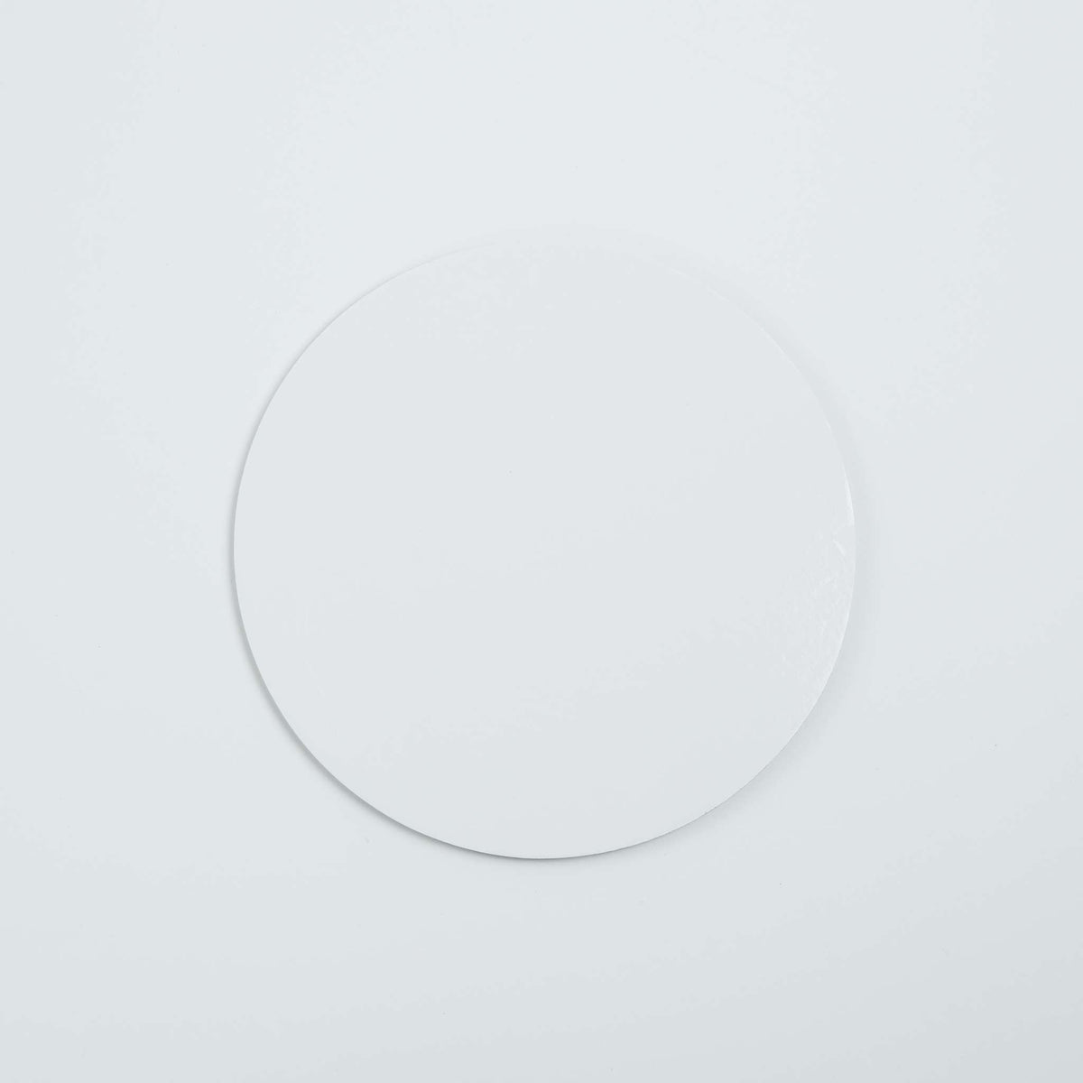 Round White Cake Cards Pk/5 (15cm / 6in)