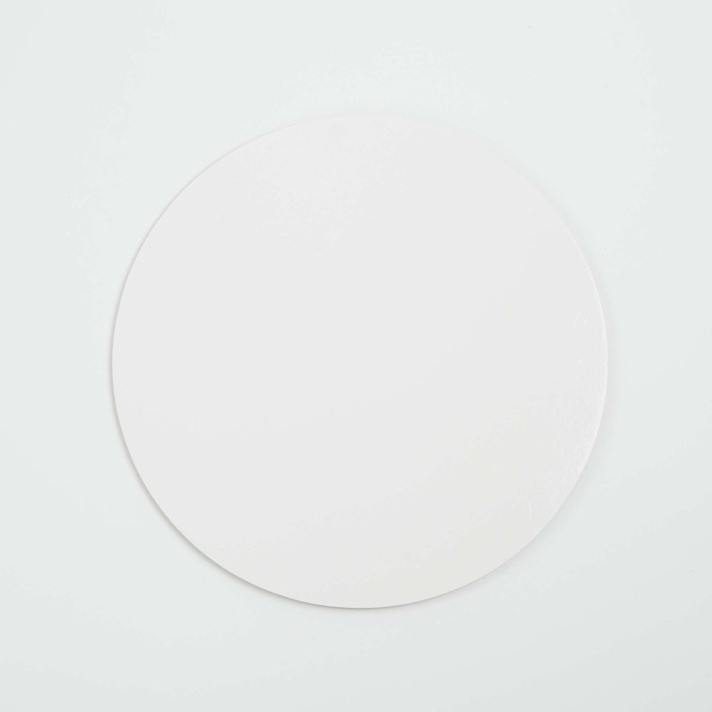 Set de 5 Cartons Ronds pour gâteaux, Blancs (8" / 20cm)