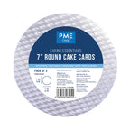 PME Baking Essentials 7” Round Cake Card (18cm / 7”), Pack of 3