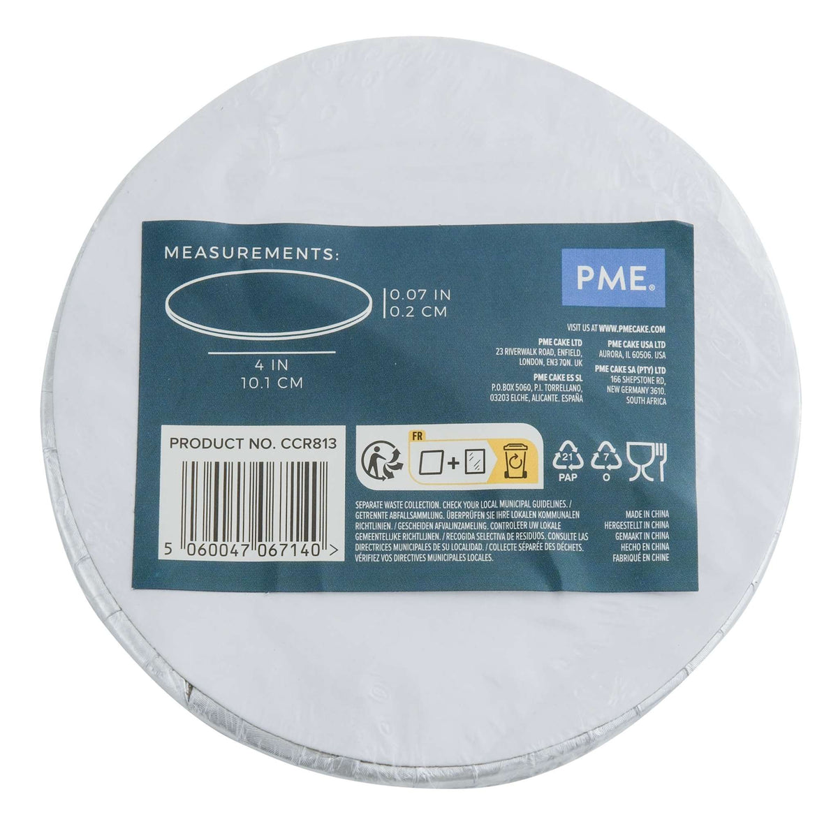 Round Premium Heavy Duty Cake Card (4" / 10.1cm)