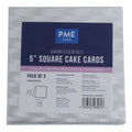 Backzubehör Quadratische Kuchenkarte (127mm / 5"), 3er-Set