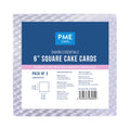 Backzubehör Quadratische Kuchenkarte (152mm / 6"), 3er-Set