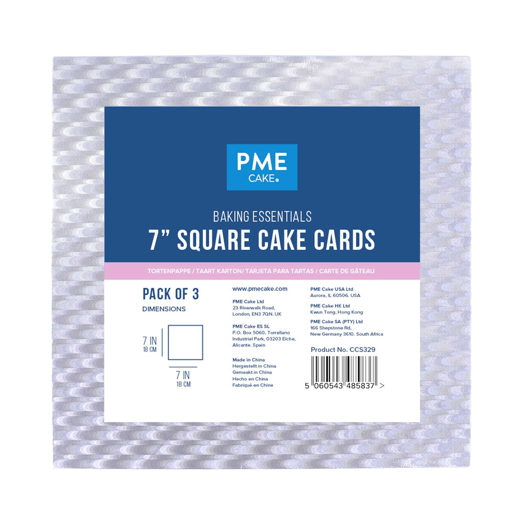 Planche à gâteau carrée Baking Essentials (178mm / 7"), ensemble de 3