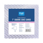 Planche à gâteau carrée Baking Essentials (178mm / 7"), ensemble de 3