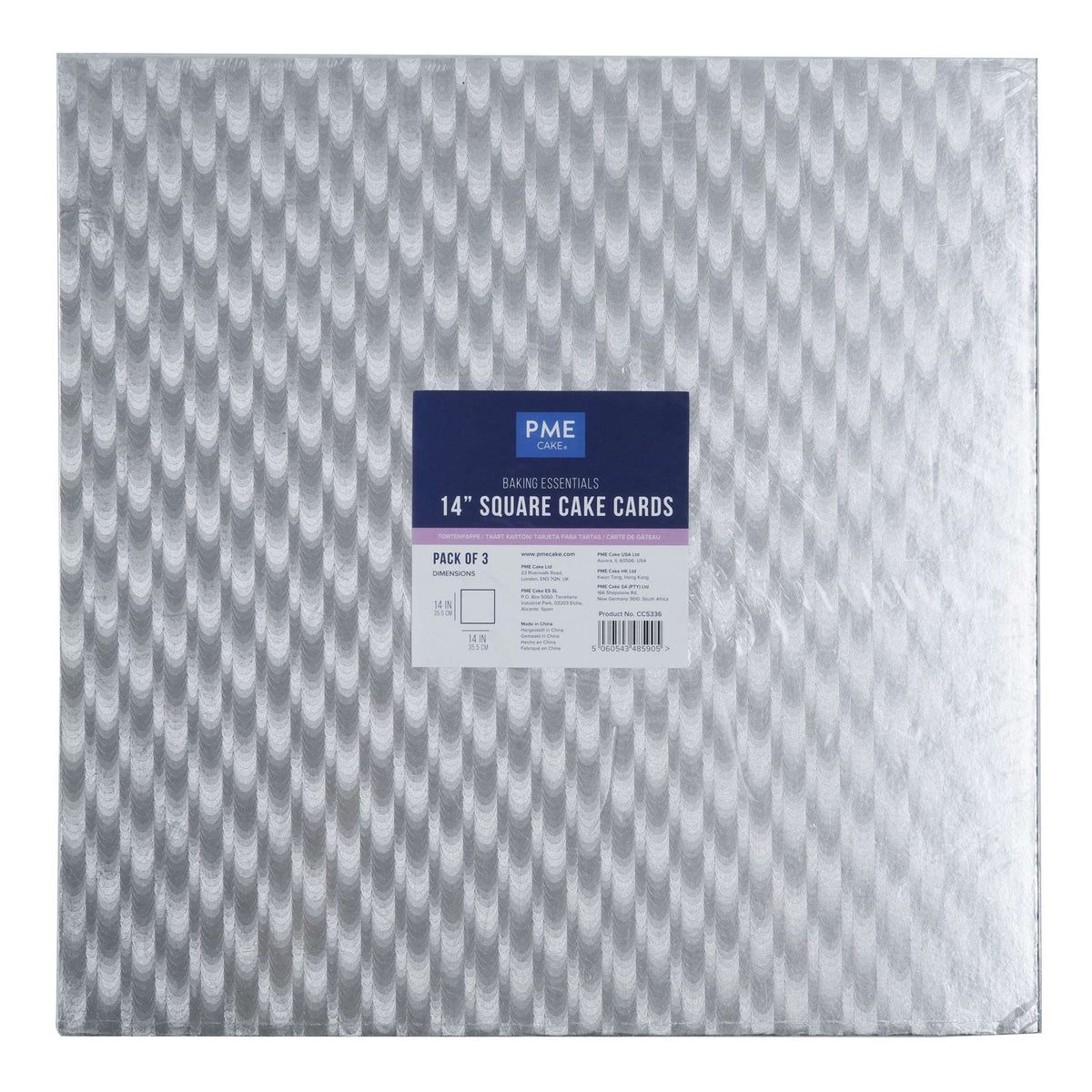 Value Square Cake Card (355mm / 14in), Set of 3