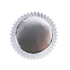 Silver Snow Foil Lined Cupcake Cases Pk/60