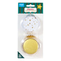 Weihnachtliche folienbeschichtete Cupcake-Förmchen - Goldene Sterne (60 Stück)
