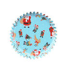 Kerst Cupcake Vormpjes met Folievoering - Kerstman & Rudolph (60 stuks)