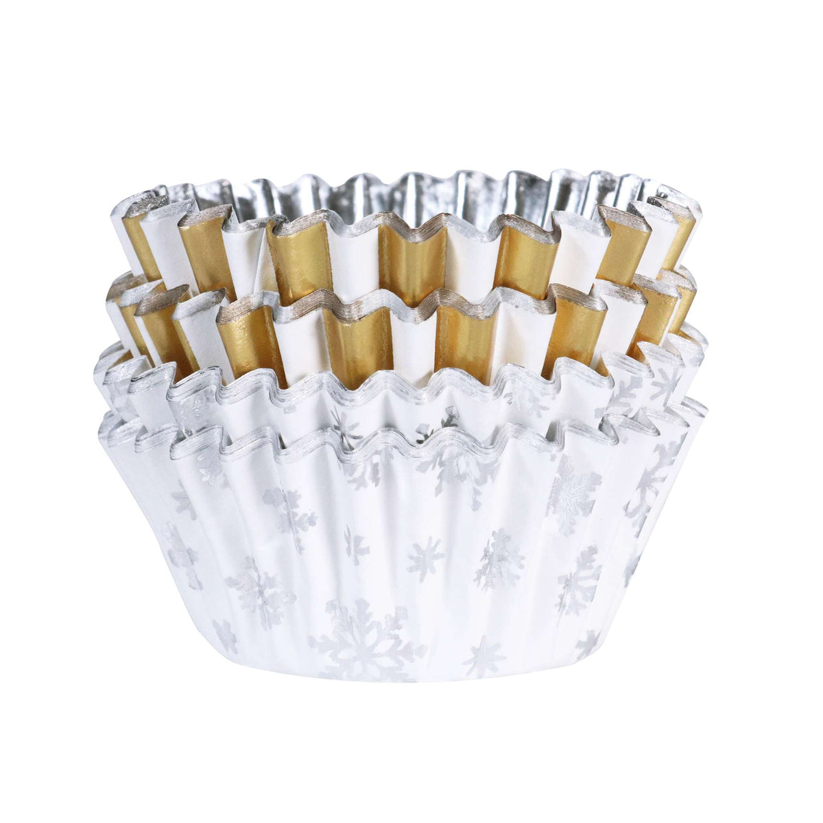 Noël Caissettes à cupcakes en Aluminium, Étincelle - Taille Mini (60 pièces)