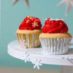 Kerst Cupcake Vormpjes met Folievoering, Sprankelend - Mini Formaat (60 stuks)