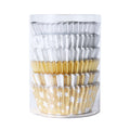 Noël Caissettes à cupcakes en Aluminium - Métalliques Or & Argent (100 pièces)