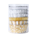 Noël Caissettes à cupcakes en Aluminium - Métalliques Or & Argent (100 pièces)