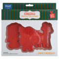 Santa's Workshop Cookie Cutters & Stamps Set Of 3