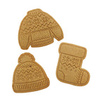 Weihnachts-Keksausstecher und Stempel - Gemütliches Weihnachten (3er-Set)