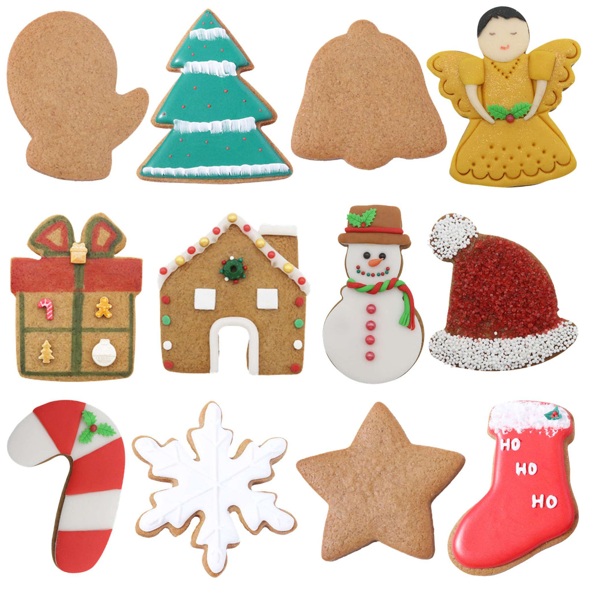 Kerst Koekjesuitstekers (Set van 12)
