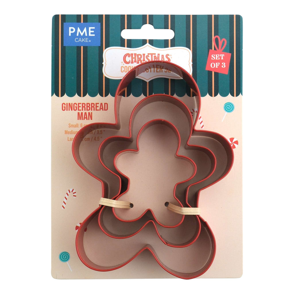 Kerst Set van 3 Koekjesuitstekers - Peperkoekman