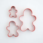 Kerst Set van 3 Koekjesuitstekers - Peperkoekman