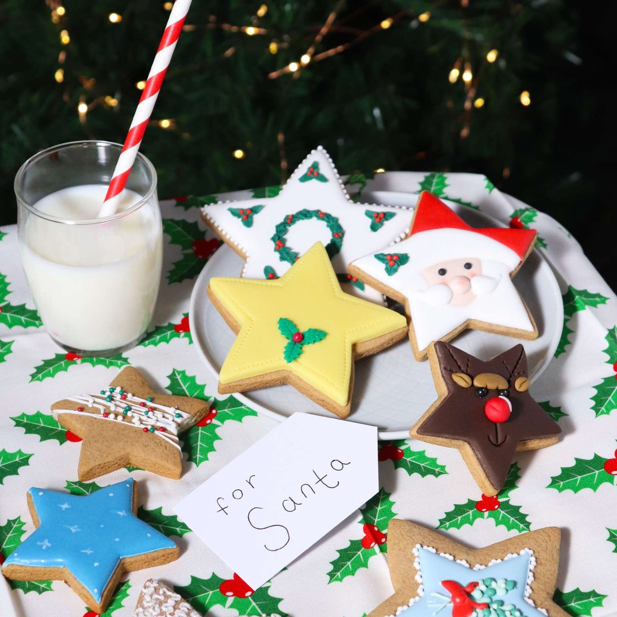 Kerst Set van 3 Koekjesuitstekers - Sterren