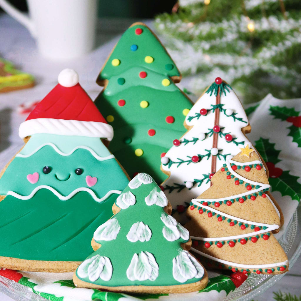 Weihnachts-Keksausstecher Set von 3 - Weihnachtsbäume