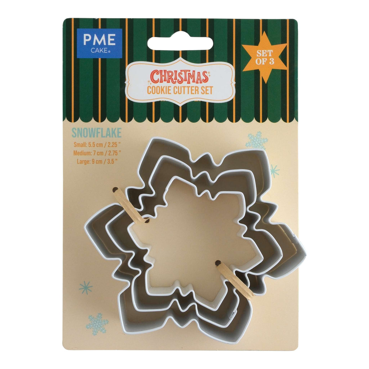 Snowflake Cookie Cutters Set Of 3