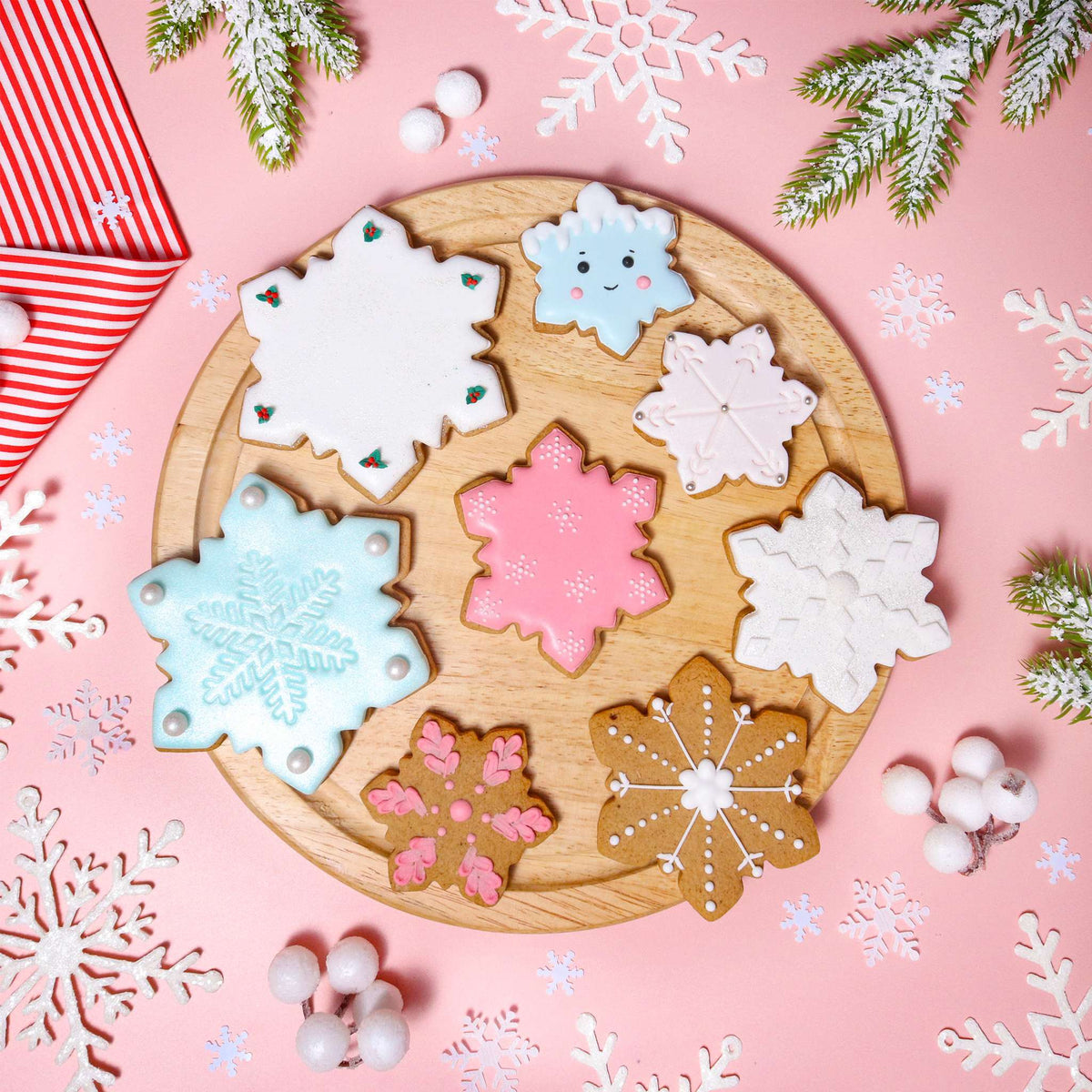 Snowflake Cookie Cutters Set Of 3