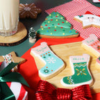 Weihnachts-Keksdekorationsset - Schreibe deinen Namen auf Weihnachtsstrümpfe
