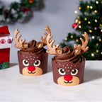 Kerst Cupcake Versieringset - Rendieren (Set van 6)