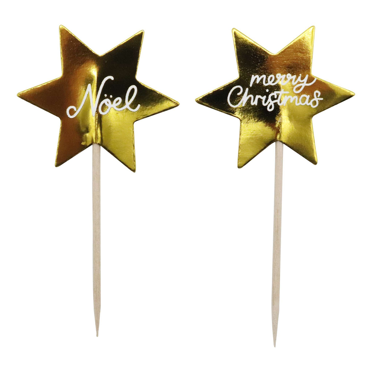 Golden Stars Cupcake Set Of 24