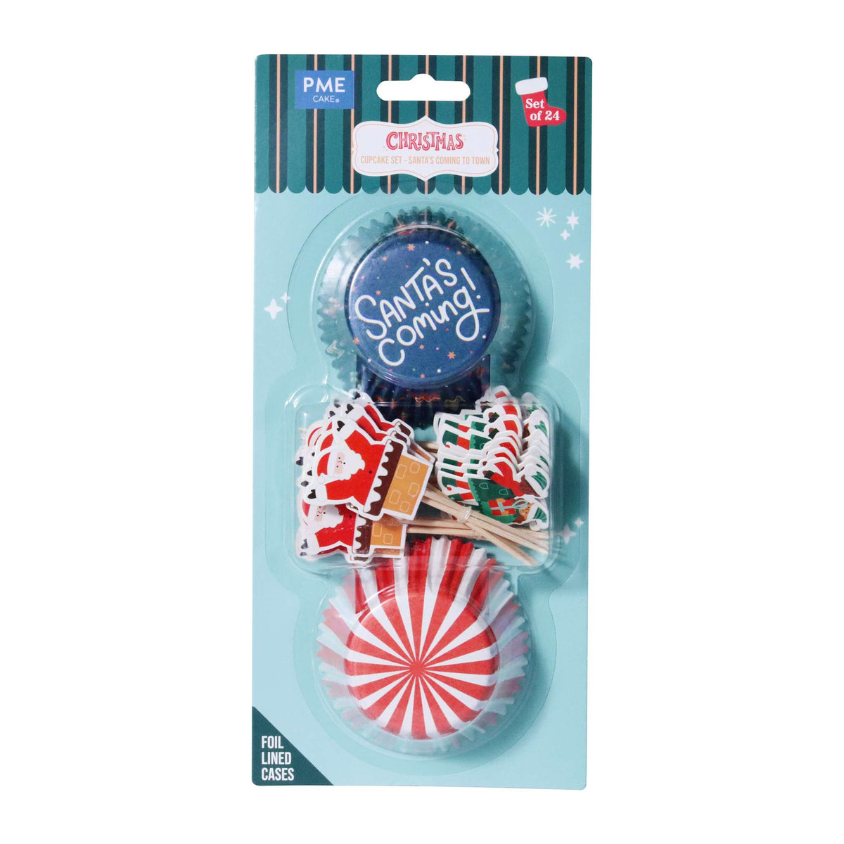 Santa's Coming To Town Cupcake Set Of 24