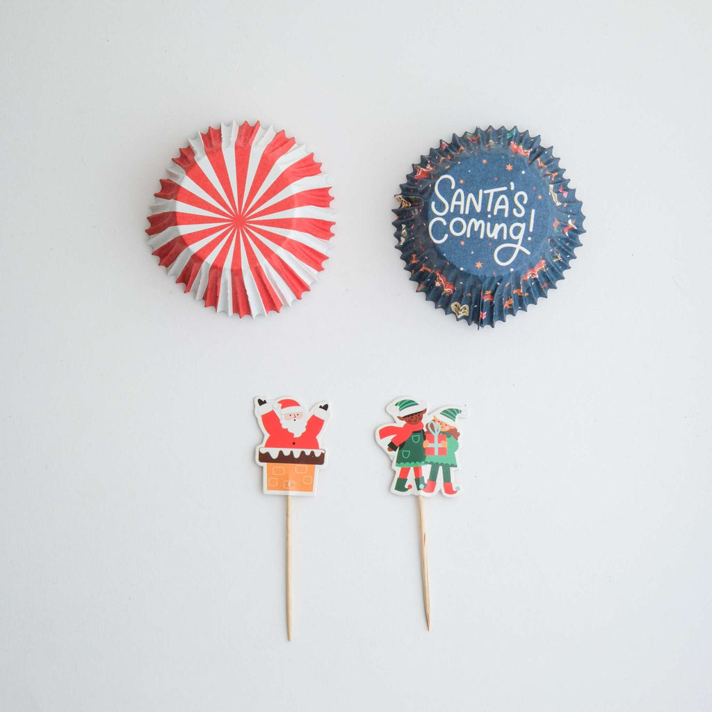 Santa's Coming To Town Cupcake Set Of 24